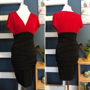 Black and Red Bandage Dress